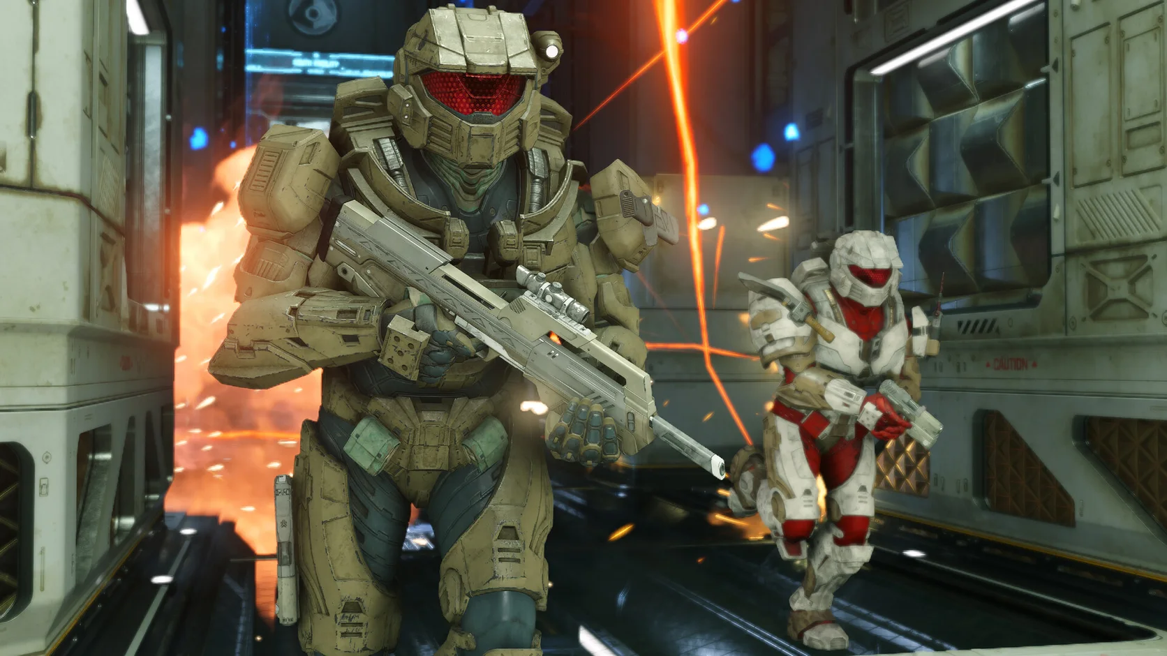 Original future soldiers fighting drones in a bright alien valley