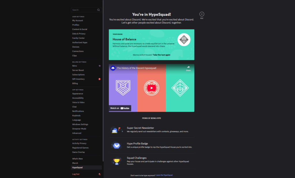 Discord Hypesquad