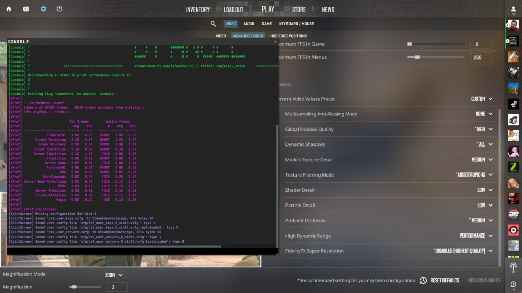 CS2 FPS Console