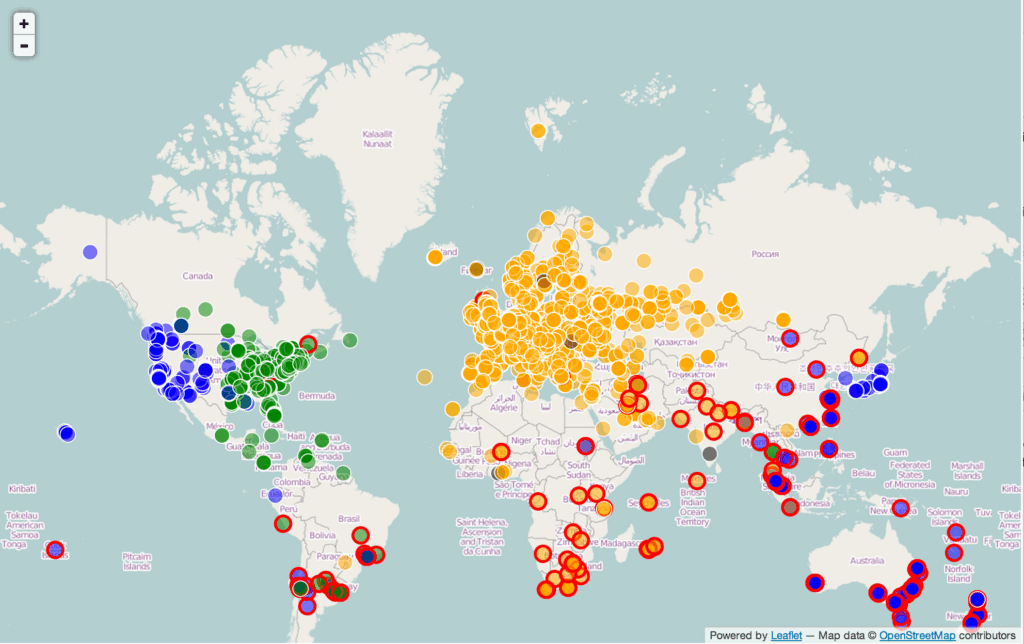 world map