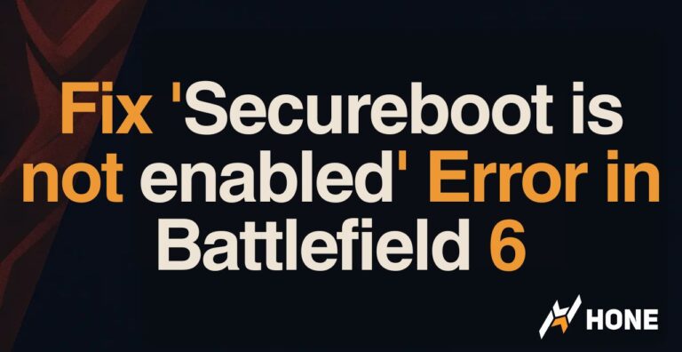 How to Fix ‘Secureboot is not enabled’ Error in Battlefield 6