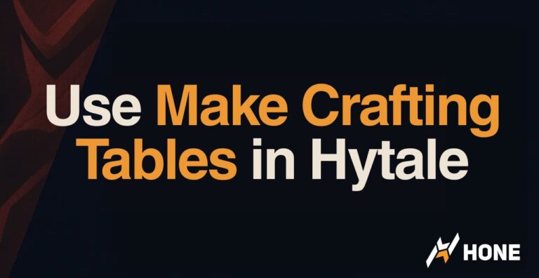 How to Use Make Crafting Tables in Hytale
