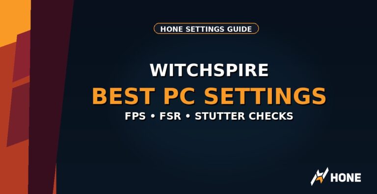 Witchspire Best PC Settings for FPS
