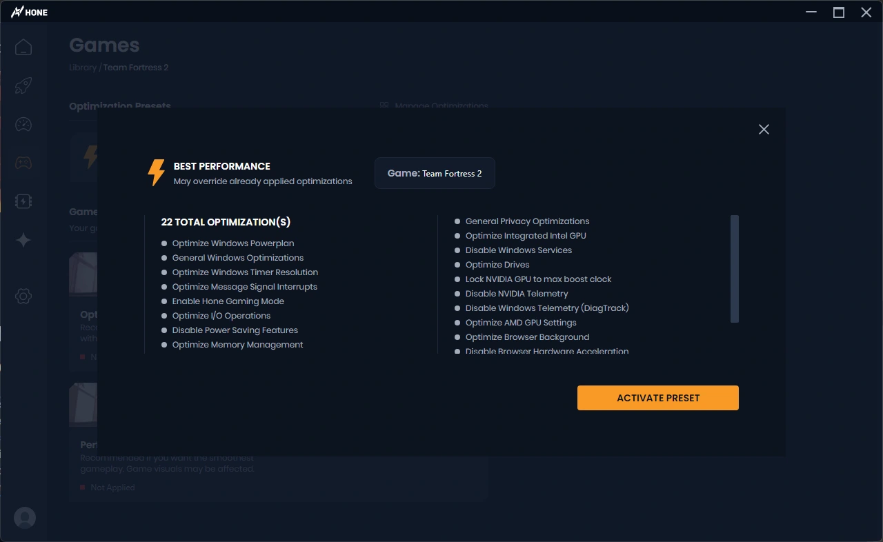 TF2 in-game settings optimization for fps boost