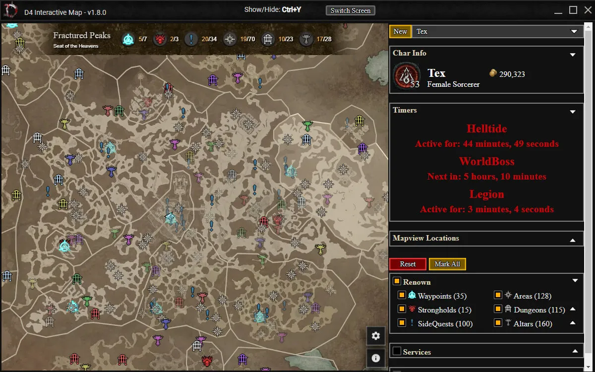 Azerpug Live Location Mod For Diablo 4 (IV)