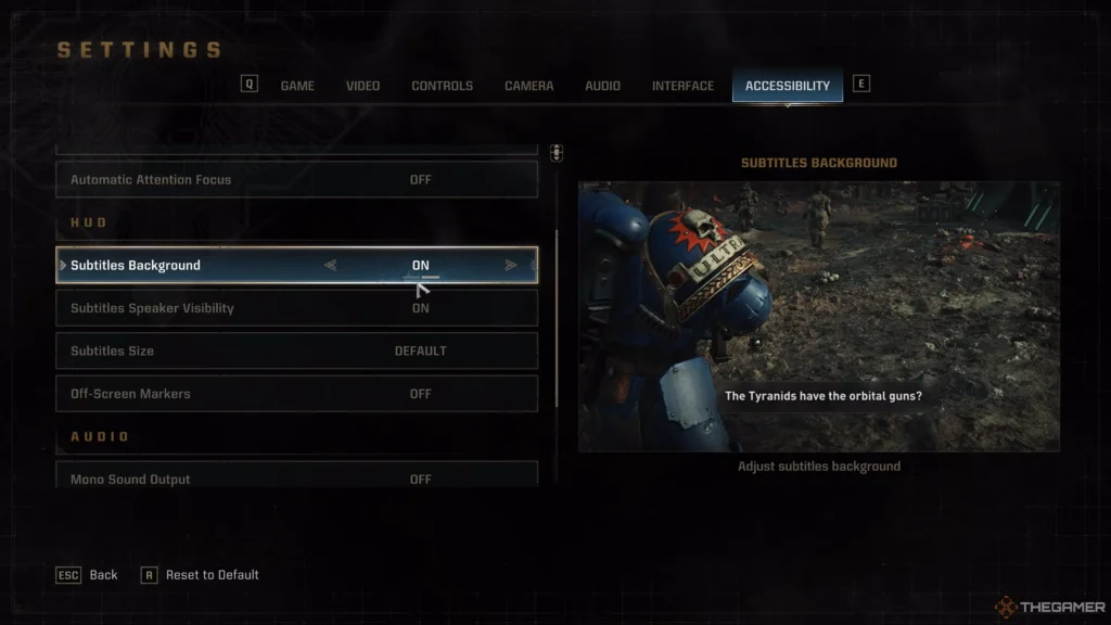 Space Marine Warhammer 40k Settings